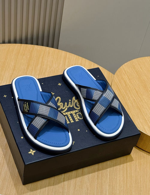 Louis Vuitton LV Waterfront Monogram Canvas Waterproof Slides