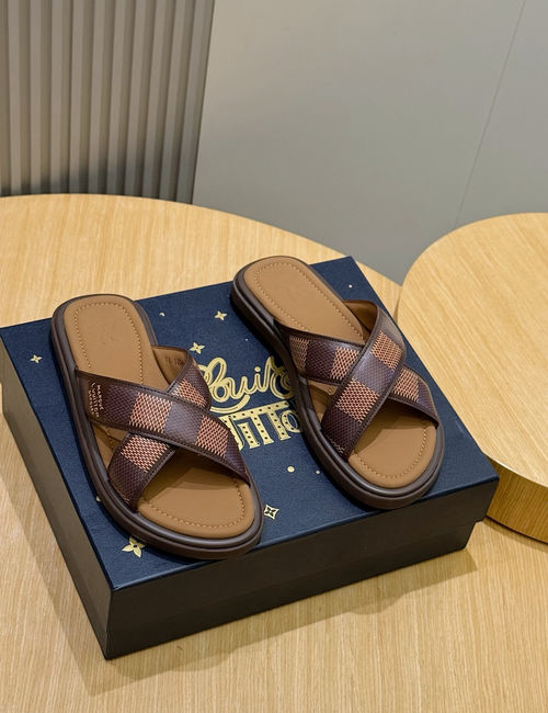 Louis Vuitton LV Waterfront Monogram Canvas Waterproof Slides