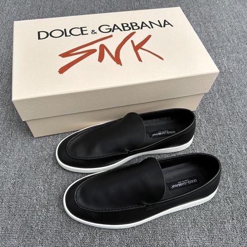 Dolce & Gabbana DG Saint Tropez Low-top Calfskin Shoes