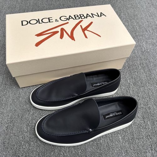 Dolce & Gabbana DG Saint Tropez Low-top Calfskin Shoes