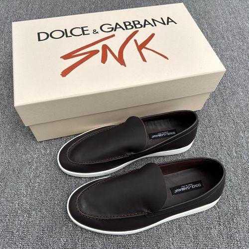 Dolce & Gabbana DG Saint Tropez Low-top Calfskin Shoes