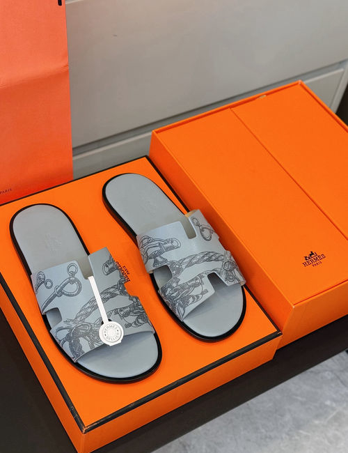 Hermes Classic Slides Calfskin Leather Outsole