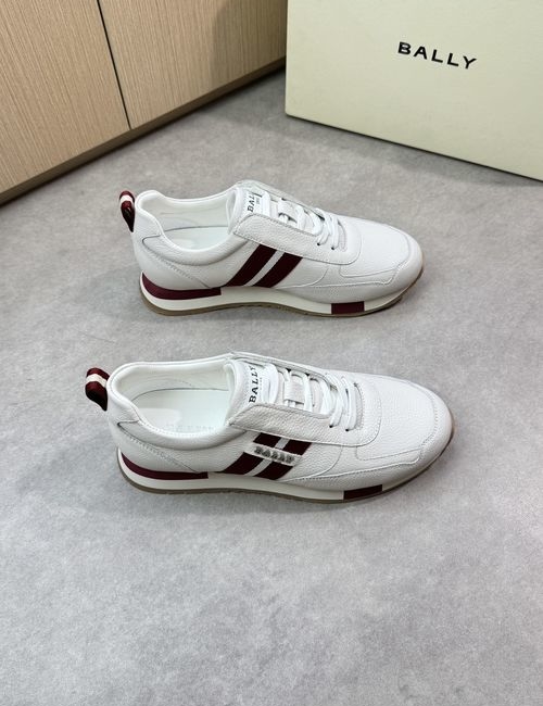 Bally Gra Leather Casual Sneakers With Buckles