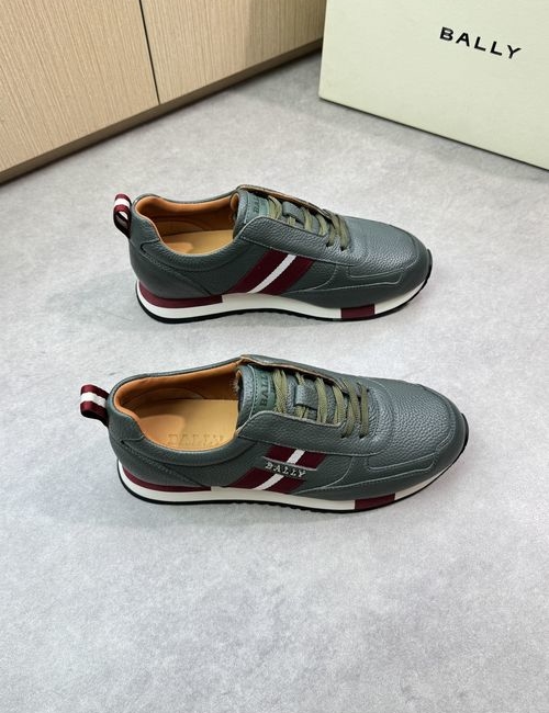 Bally Gra Leather Casual Sneakers With Buckles