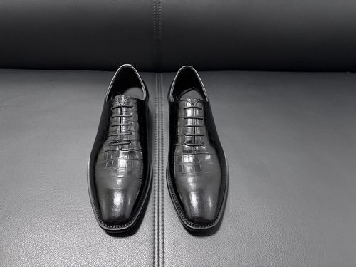 Stefano Ricci Embossed Leather Shoes With Leather Sole