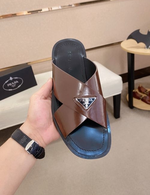 Prada Cowhide Upper Flat Slippers