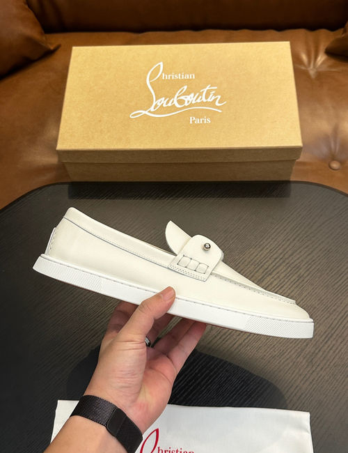 Christian Louboutin Leather Sole Casual Sneakers