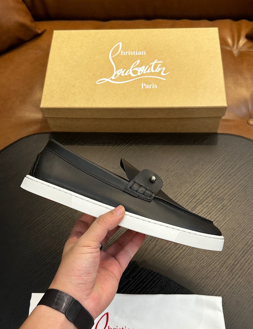 Christian Louboutin Leather Sole Casual Sneakers