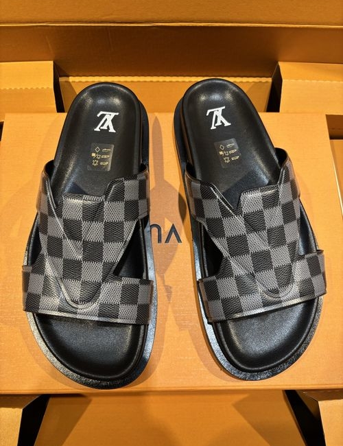 Louis Vuitton LV Oasis Printed Calfskin Slides