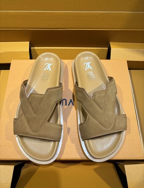 Louis Vuitton LV Oasis Printed Calfskin Slides