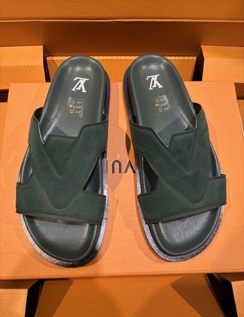 Louis Vuitton LV Oasis Printed Calfskin Slides