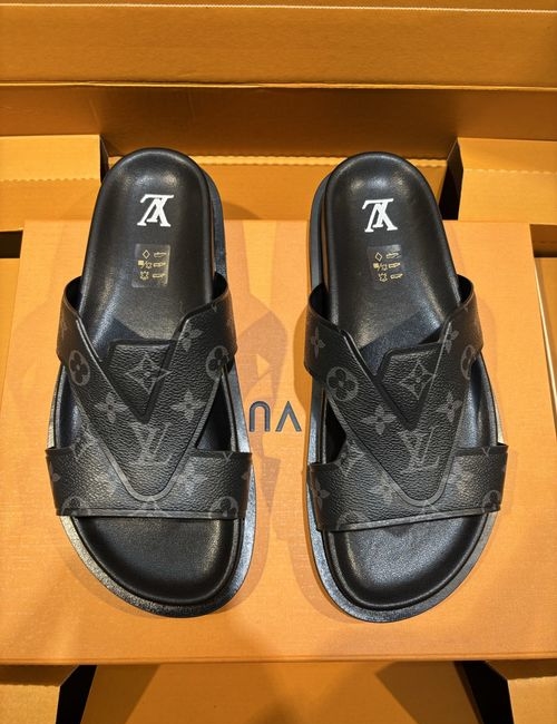 Louis Vuitton LV Oasis Printed Calfskin Slides