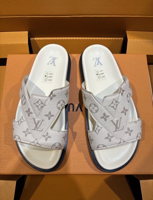 Louis Vuitton LV Oasis Printed Calfskin Slides