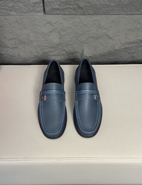 Ferragamo Leather Loafers With Non-slip Soles