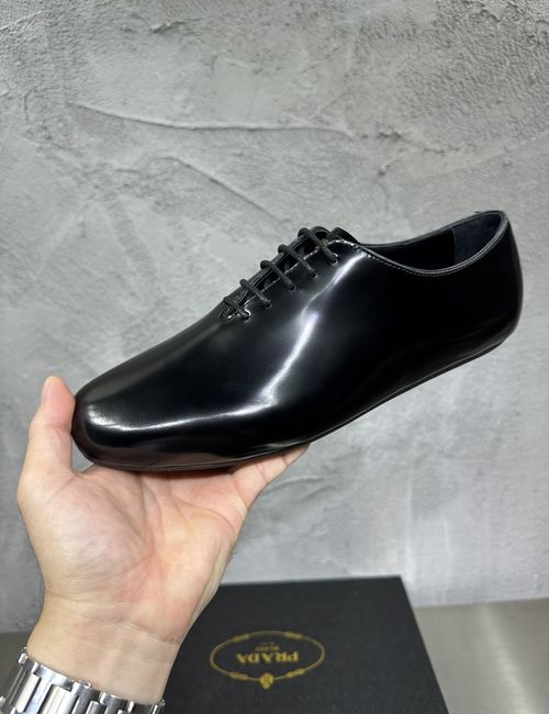 Prada Patent Leather Monk Strap Shoes