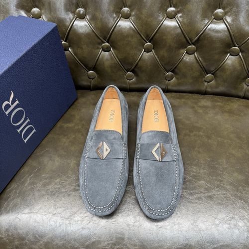 Christian Dior CD Leather Loafers With Bee Patch