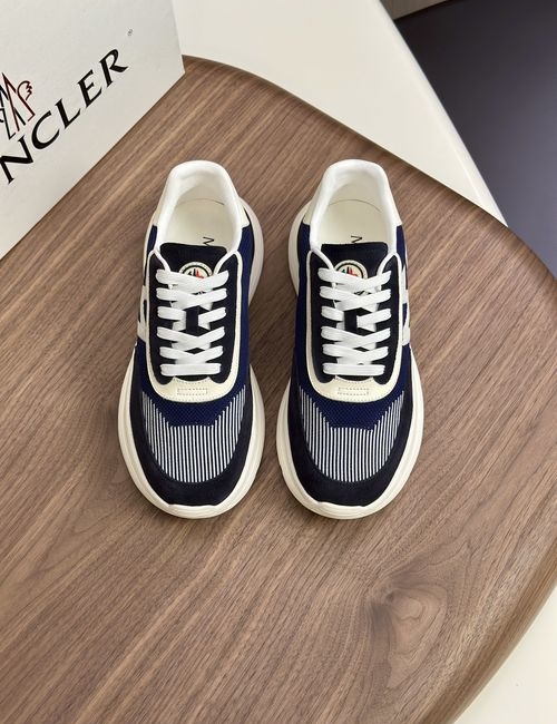 Moncler Sneakers: Leather, Rubber, High Elastic Sole