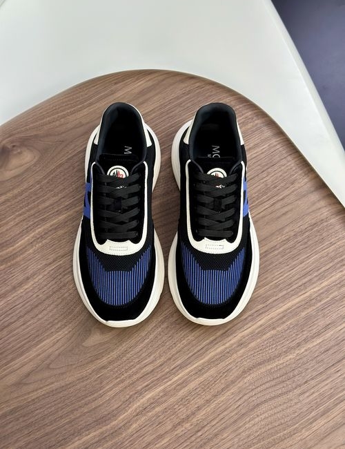 Moncler Sneakers: Leather, Rubber, High Elastic Sole