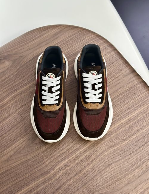 Moncler Sneakers: Leather, Rubber, High Elastic Sole