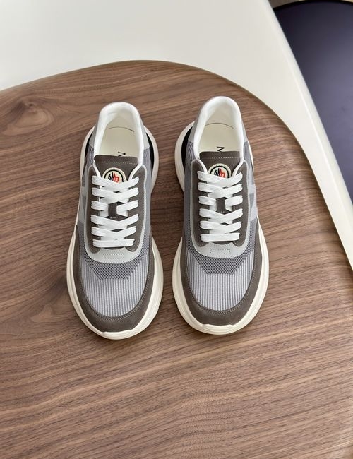 Moncler Sneakers: Leather, Rubber, High Elastic Sole