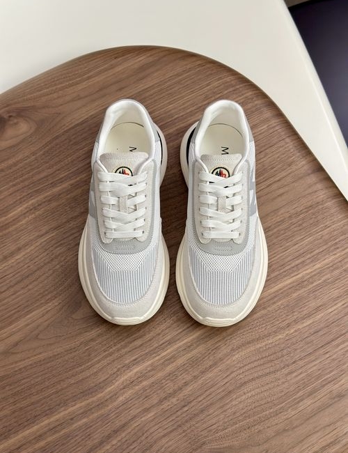 Moncler Sneakers: Leather, Rubber, High Elastic Sole