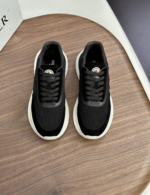 Moncler Sneakers: Leather, Rubber, High Elastic Sole