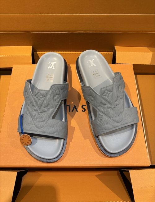 Louis Vuitton LV Oasis Printed Calfskin Slides