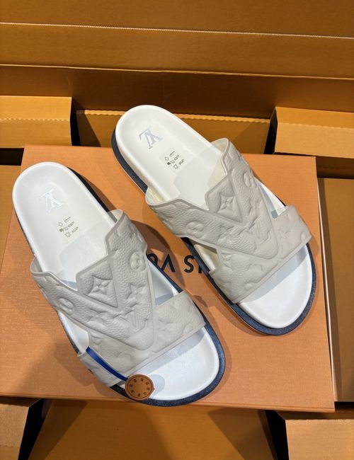 Louis Vuitton LV Oasis Printed Calfskin Slides