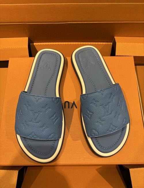 Louis Vuitton LV Oasis Monogram Printed Leather Slides