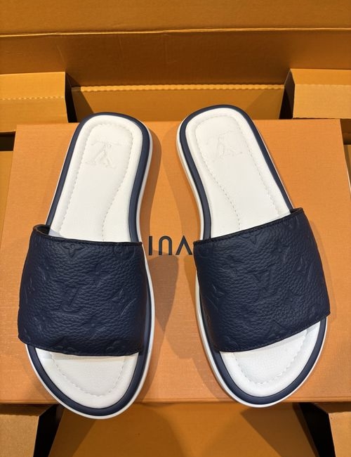 Louis Vuitton LV Oasis Monogram Printed Leather Slides