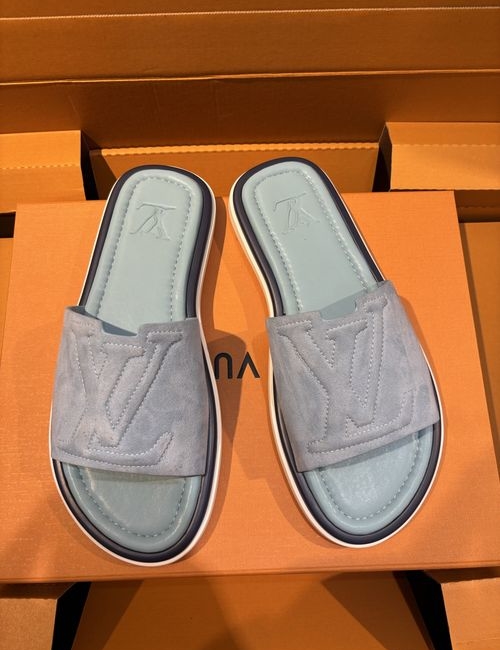 Louis Vuitton LV Oasis Monogram Printed Leather Slides
