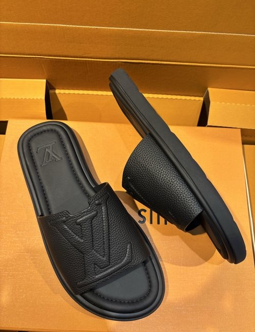 Louis Vuitton LV Oasis Monogram Printed Leather Slides