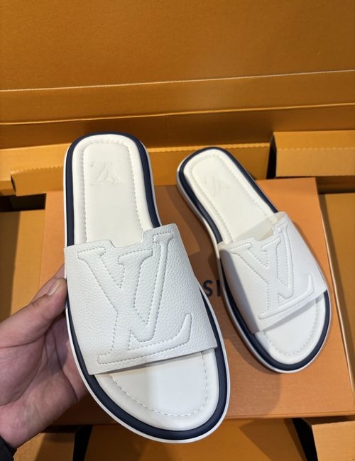 Louis Vuitton LV Oasis Monogram Printed Leather Slides