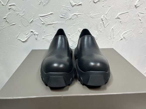 Rick Owens Leather Slip-On Thick Sole Shoes