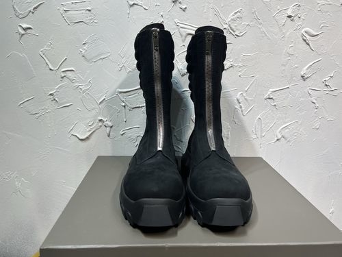 Rick Owens Porterville Army Mid Boots Cowhide