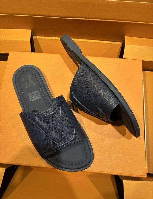 Louis Vuitton LV Oasis Monogram Calfskin Slides With Soft PU Outsole
