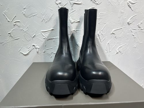 Rick Owens Calf Leather Chelsea Mid-calf Boots