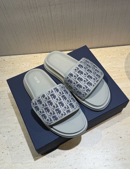 Christian Dior CD Aqua Sandals With Oblique Print