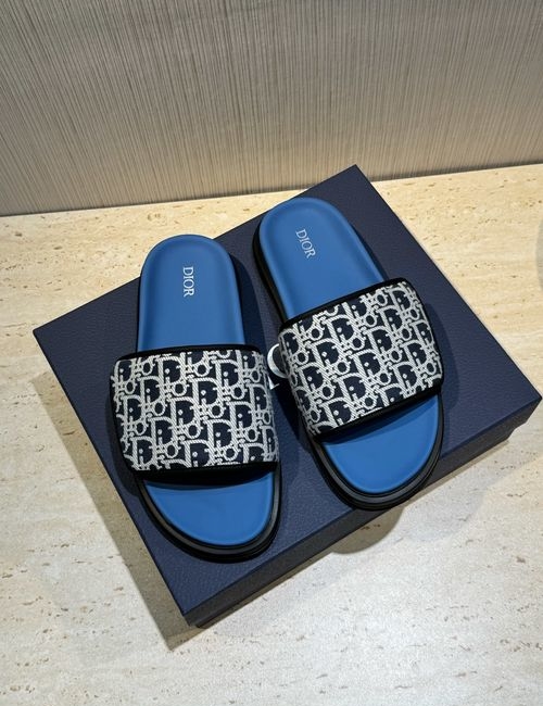 Christian Dior CD Aqua Sandals With Oblique Print