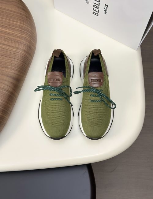 Berluti Shadow Sneakers Knit Upper Handcrafted Sole