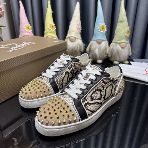 Christian Louboutin Low-top Spike Red Sole Shoes
