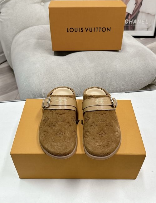 Louis Vuitton LV To-Go Comfort Monogram Canvas Clogs