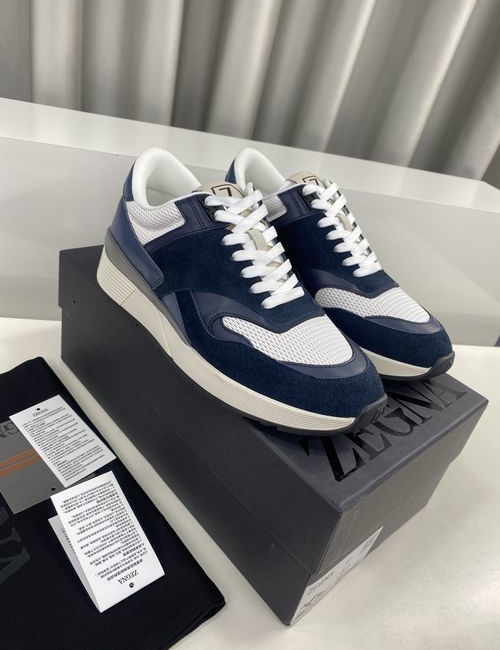Zegna Casual Suede Leather Sneakers Comfortable