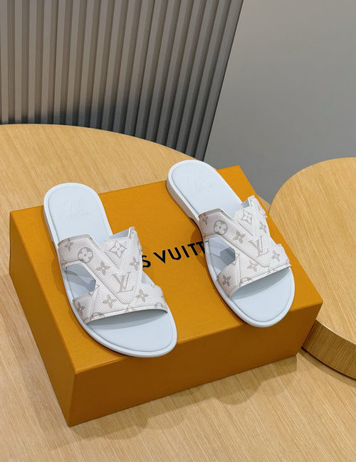 Louis Vuitton LV Waterfront Slides With Monogram Pattern