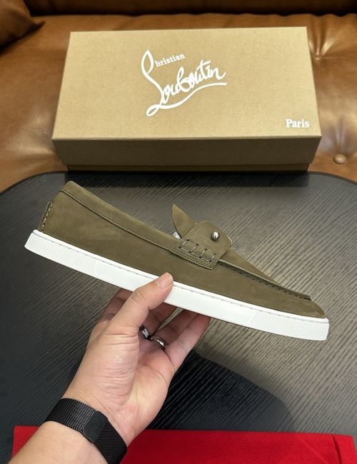 Christian Louboutin Leather Sole Casual Sneakers