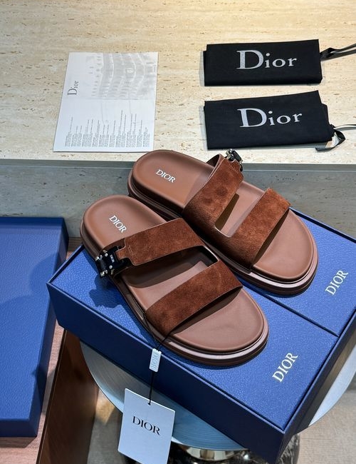 Christian Dior CD Aqua Sandals With Oblique Print