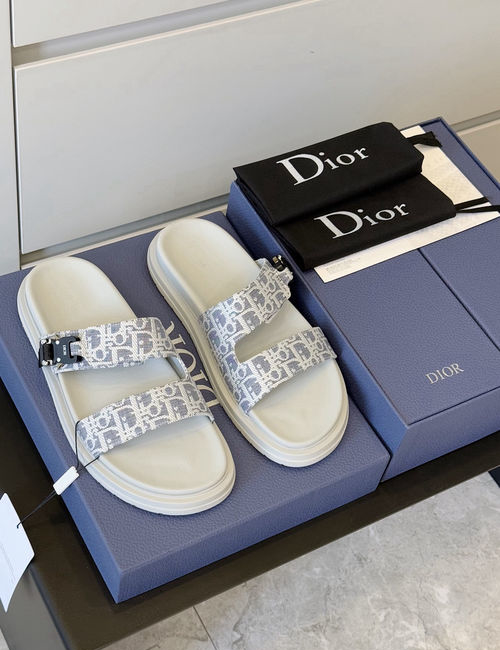Christian Dior CD Aqua Sandals CD Diamond Pattern Upper