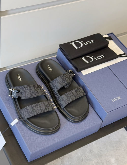 Christian Dior CD Aqua Sandals CD Diamond Pattern Upper