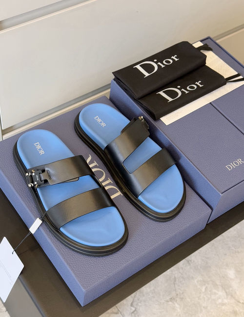 Christian Dior CD Aqua Sandals CD Diamond Pattern Upper