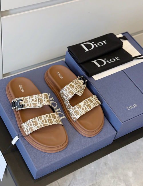 Christian Dior CD Aqua Sandals CD Diamond Pattern Upper